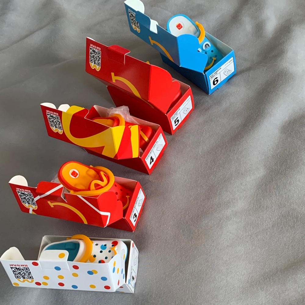 CROCS McDonalds Toy Set
